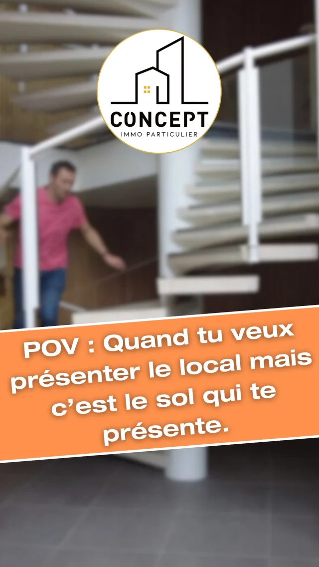 🎬 TOURNAGE À QUIMPER !  Tout était prêt… sauf les marches. Une présentation renversante, dans tous les sens du terme 😅  @conceptimmo.bzh toujours là pour vous faire visiter (même au péril de notre équilibre)  🟡⚫️ Concept Immo